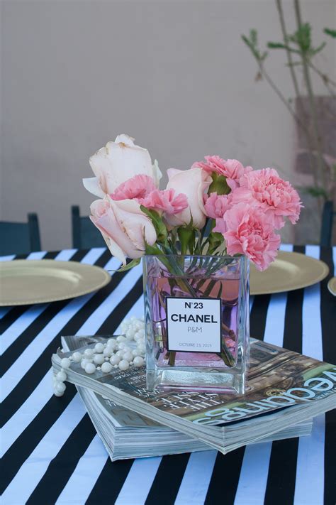 coco chanel table centerpieces|Coco Table Chanel Center Pieces .